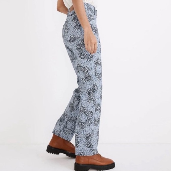 Madewell Baggy Straight Jeans In Quilted Floral - Picture 4 of 4